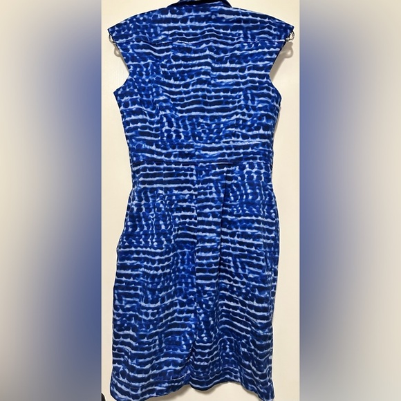 Calvin Klein blue business dress cap sleeve size 8 - Picture 3 of 6
